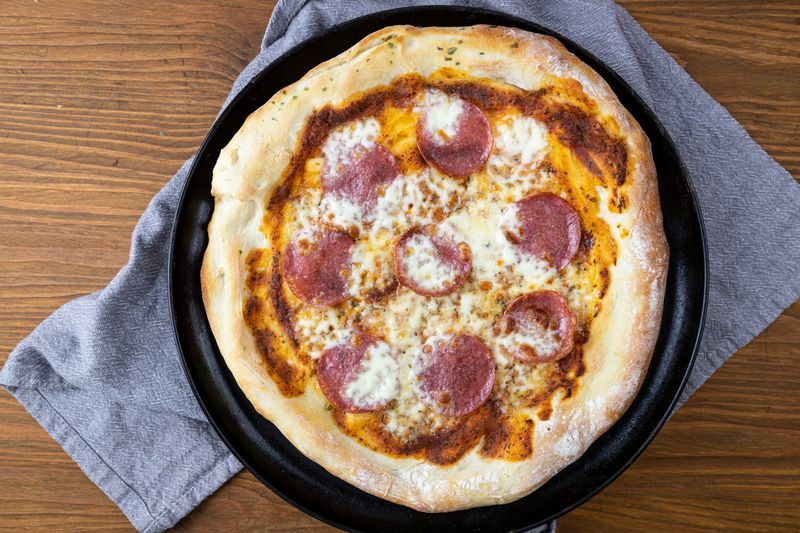 Pepperoni Inferno pizza loaded with double pepperoni